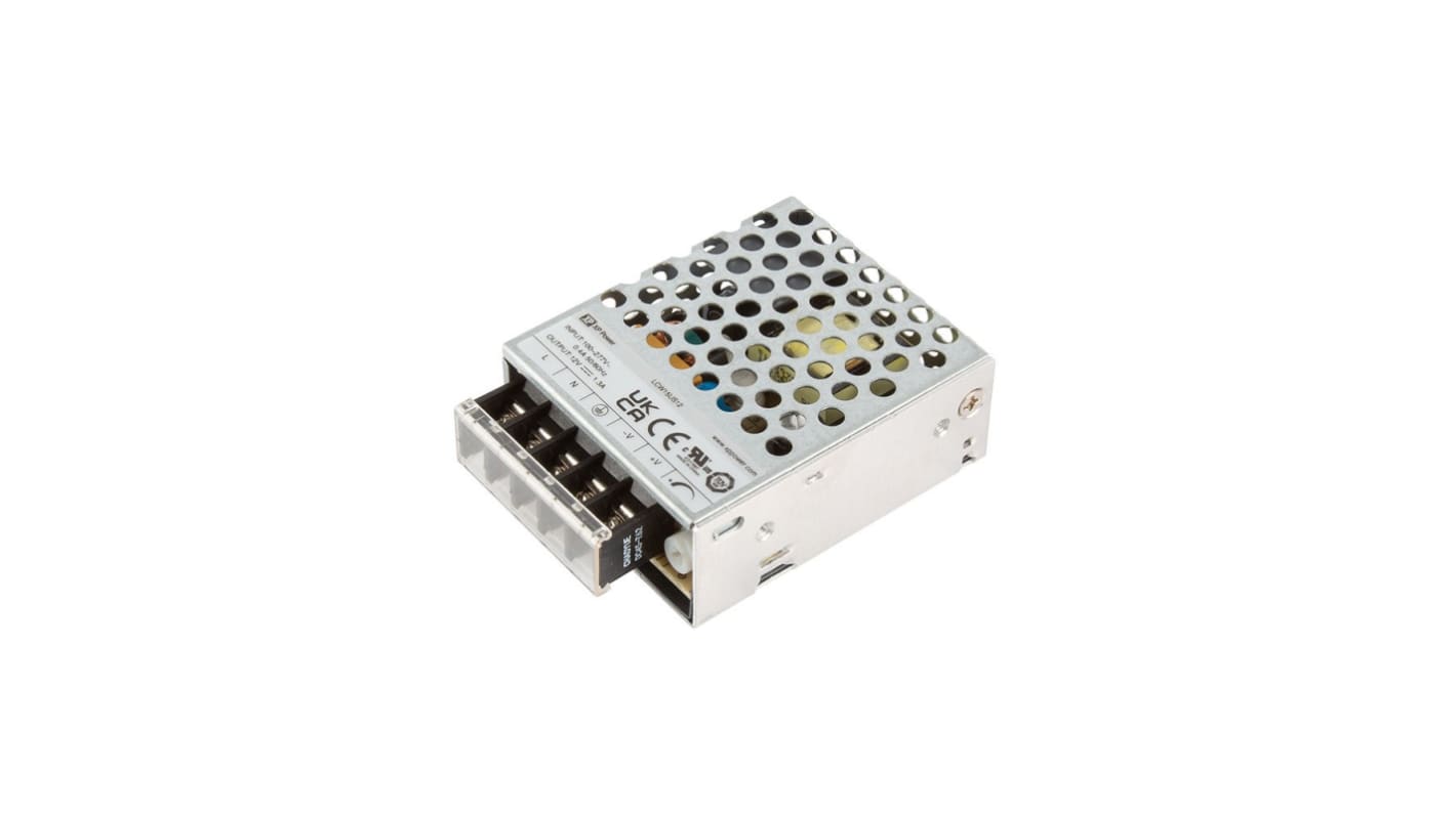 Alimentatore ca/cc XP Power LCW15US15, 15W, ingresso 85 → 305V ca, uscita 15V cc, 1A LCW15
