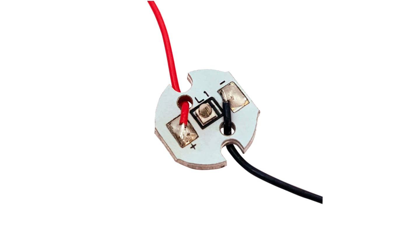Intelligent LED Solutions 赤外線発光ダイオード, 850nm, フラットトップ, ILM-IQ01-85SL-SC201-WIR200.