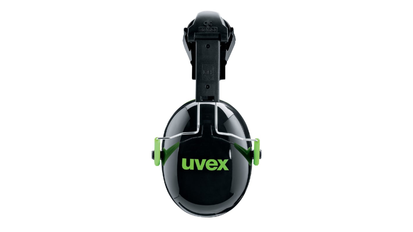 uvex Uvex K , SNR 27dB, col. Nero, Verde Conchiglie auricolari