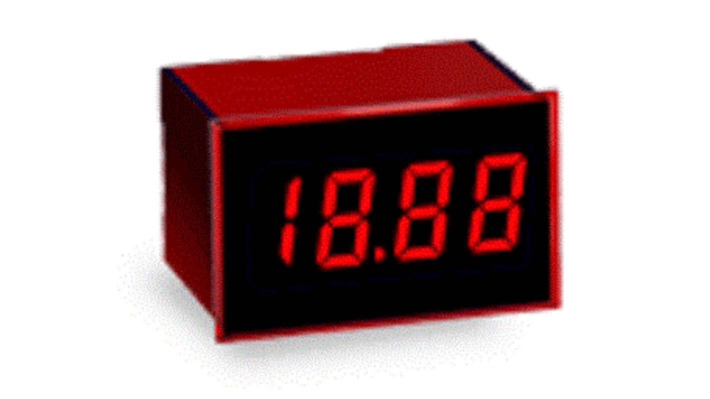 Murata DMS-20PC-1-DCM-C Series Digital Panel Voltmeter DC, LED Display 3.5-Digits