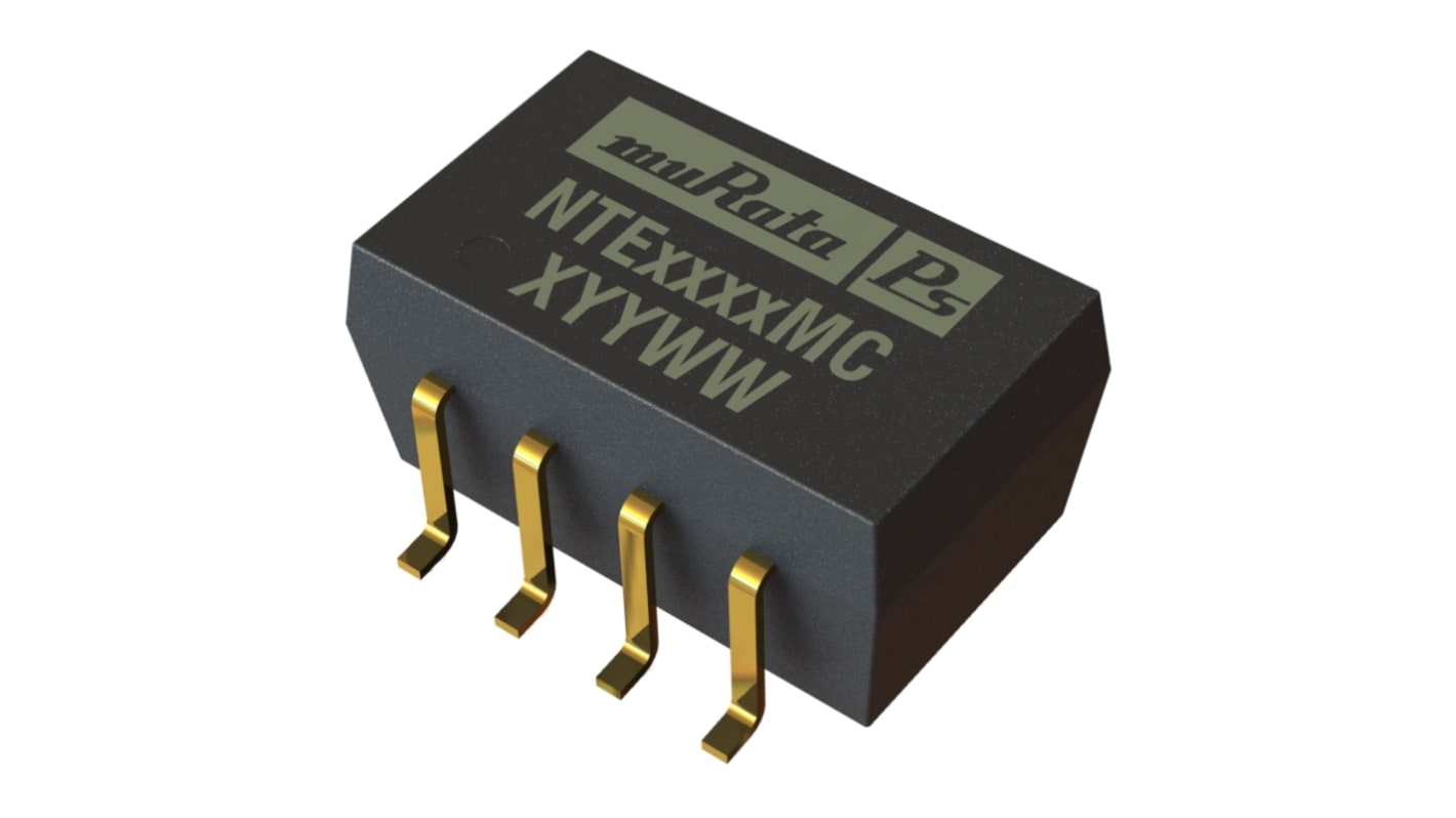 Murata NTE Isolated DC-DC Converter, 5V dc/, 4.5 To 5.5 V dc Input, 1W, Surface Mount