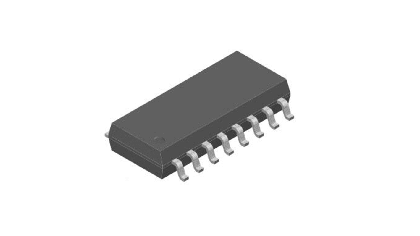 Optoacoplador Vishay TCMT de 4 canales, Vf= 1.6V, IN. AC, OUT. Fototransistor, mont. superficial, encapsulado SOP, 16