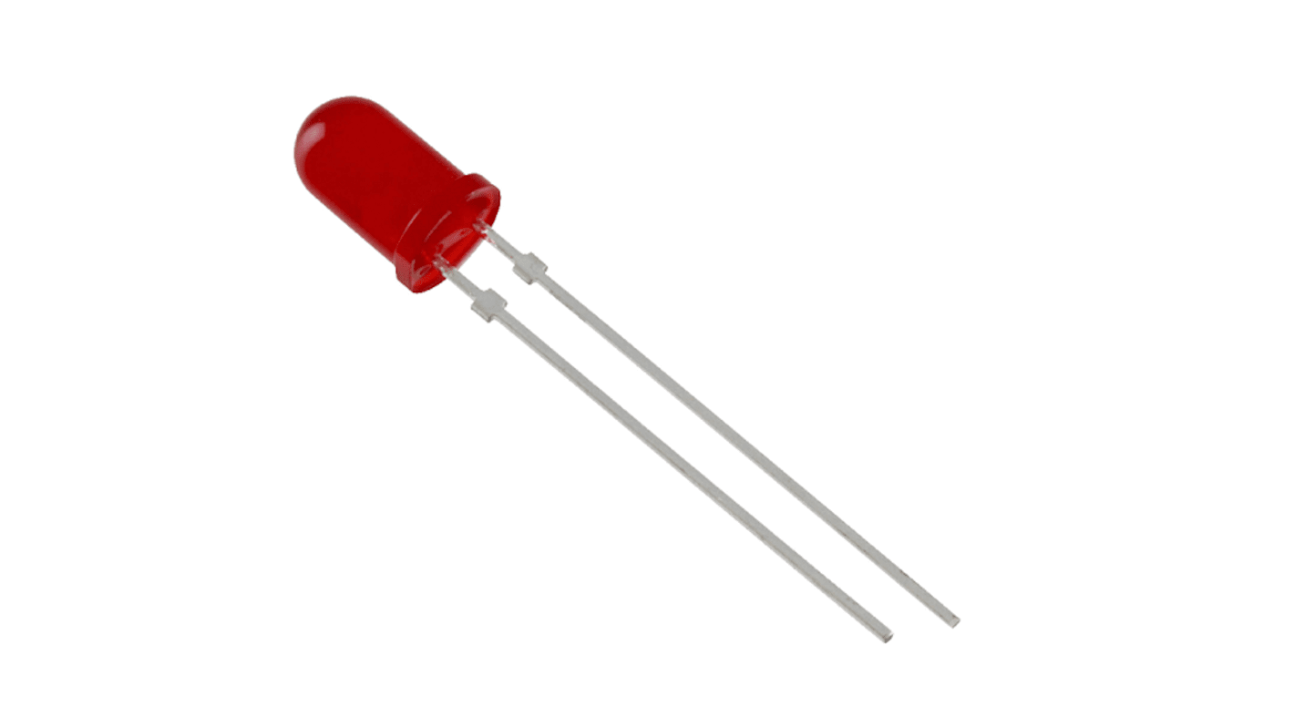 Vishay1.9 V Red LED 5 mm Through Hole, Low Current TLLR5400