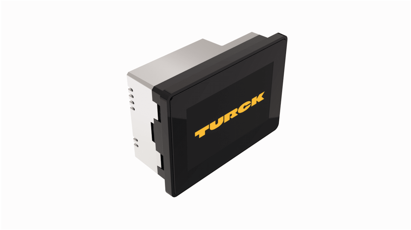 Turck HMI触摸屏, 5 in, TFT, 4096 MB板载内存, 7个端口, 24V 直流, (后) ， IP20 ， IP66 (前), TX700 HMI/PLC系列