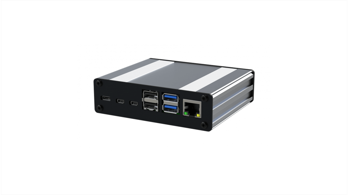 Pouzdro Raspberry Pi Hliník Stříbrná 108.50 x 30.00mm