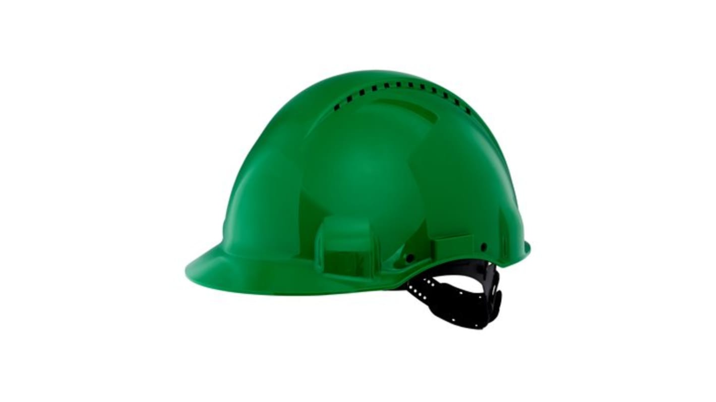 3M G3000 Schutzhelm belüftet , HPPE Grün