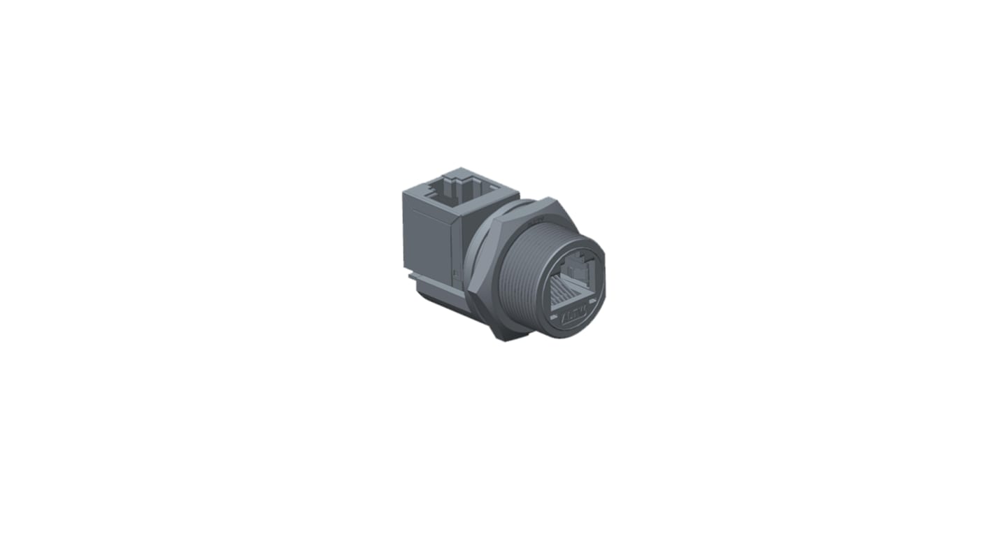 Amphenol Industrial RCP Series Female RJ45 Connector, Front Mount, Cat5e