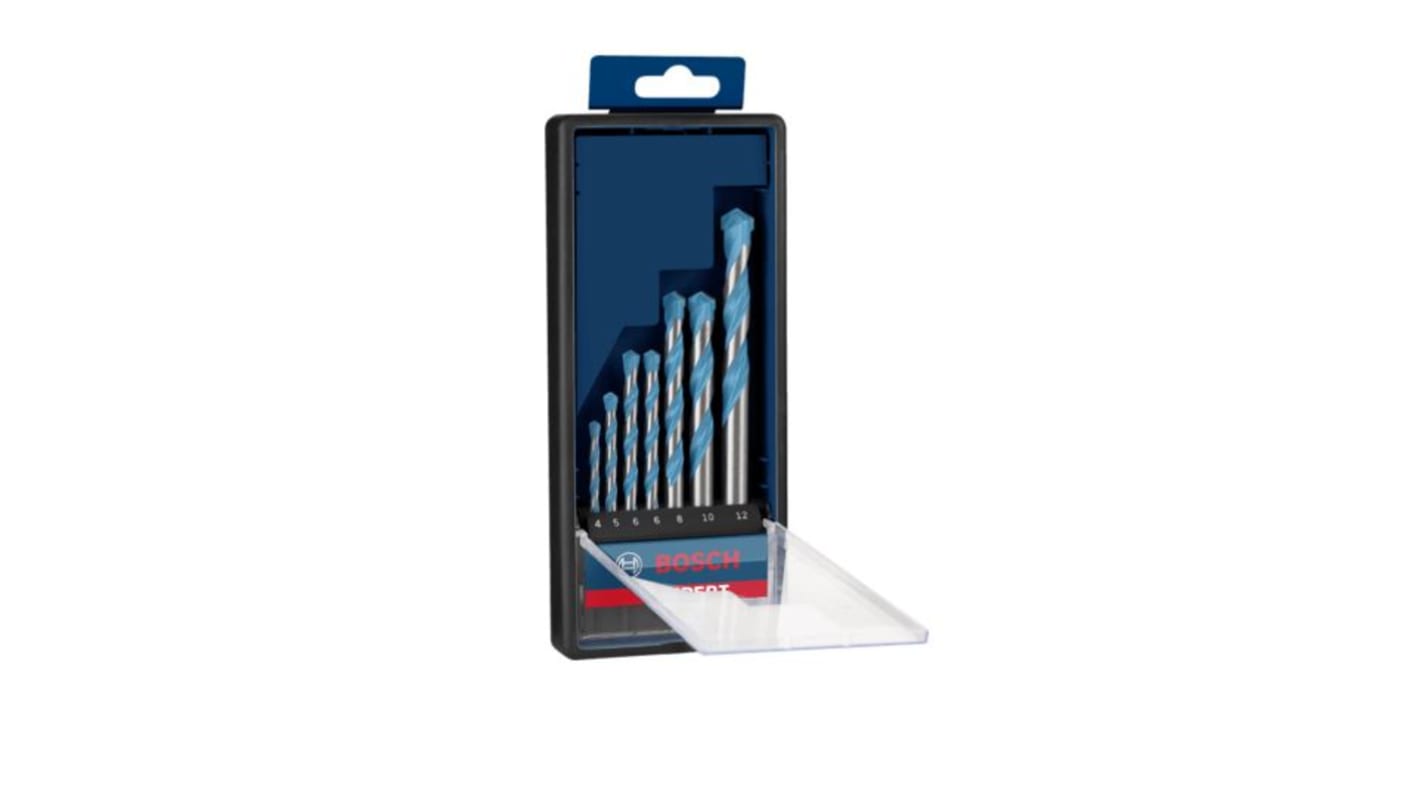 Juego de brocas helicoidales Bosch, Con Punta de Carburo, de 4 piezas de 5.5mm → 8mm