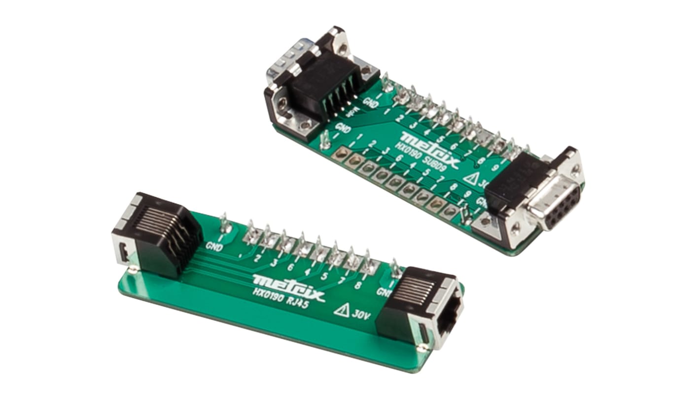 Chauvin Arnoux,Accessory Kit 100BASE-T Board, RJ45 Board, SUBD9 Board,For Use With Scorpix Bus HX0190