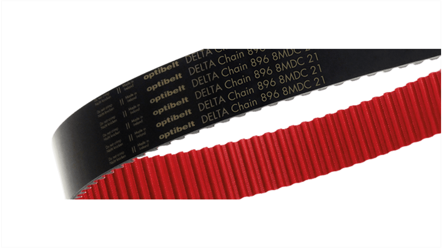 OPTIBELT 800 8MDC 36 Timing Belt, 100 Teeth, 800mm Length, 36mm Width