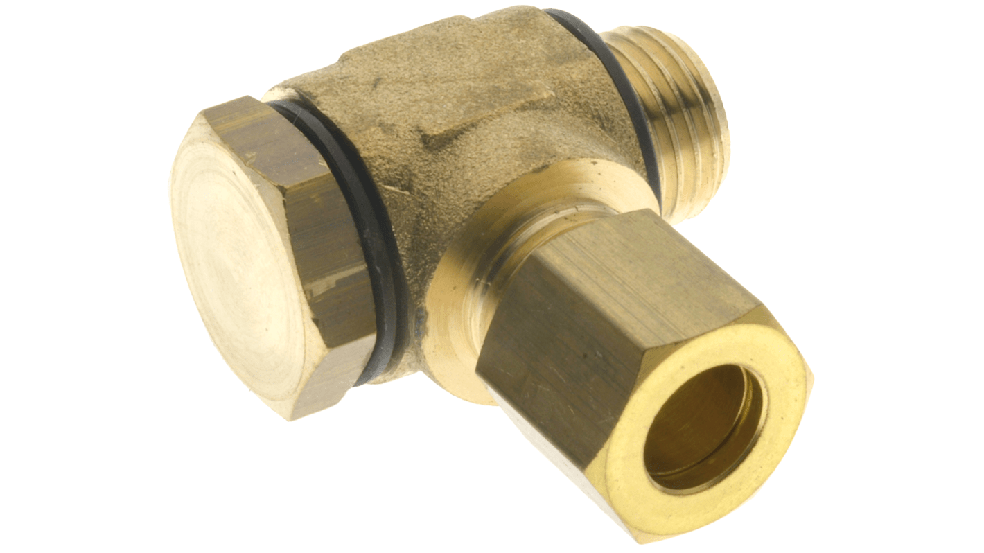 RS PRO 13550 Series Threaded, Tube Fitting, 1/8 in Male Inlet Port x 8mm Tube Outlet Port