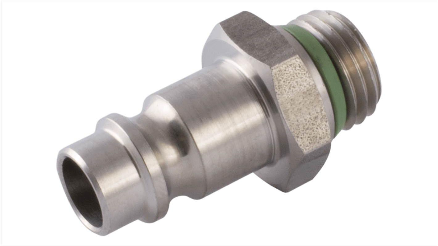 RS PRO Steel Male Pneumatic Straight Threaded-to-Tube Adapter, 3/8 in Male Threaded, Tube