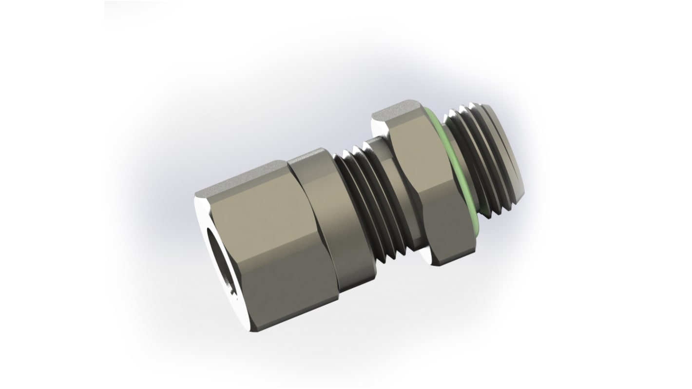 RS PRO 69485 Series Straight Fitting, BSP 1/4 BSP Male to Push In 6 mm, Threaded-to-Tube Connection Style