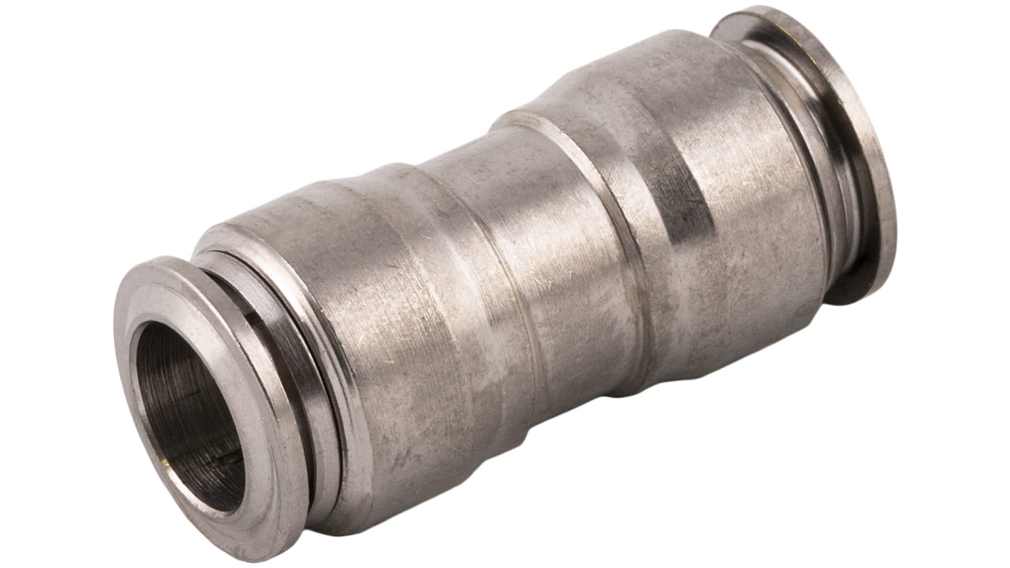 RS PRO Nickel Plated Brass Pneumatic Quick Connect Coupling, 4mm Tube