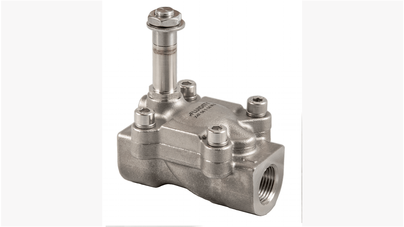 RS PRO X4F. Magnetventil 2/2 NC BSP1/2, Elektromagnet-betätigt