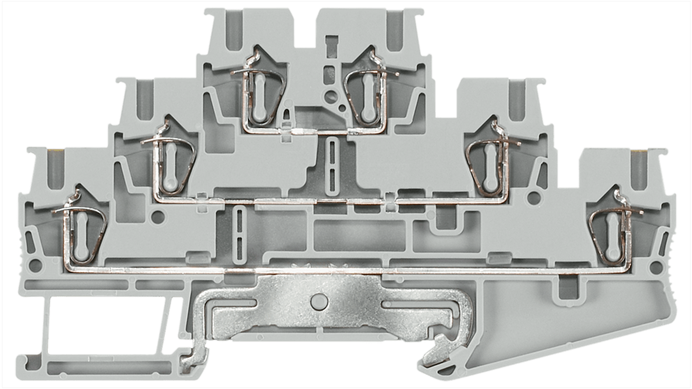 Siemens 8WH2030-4HF00 ALPHA Series Grey, 2.5mm², Triple-Level, Spring Termination