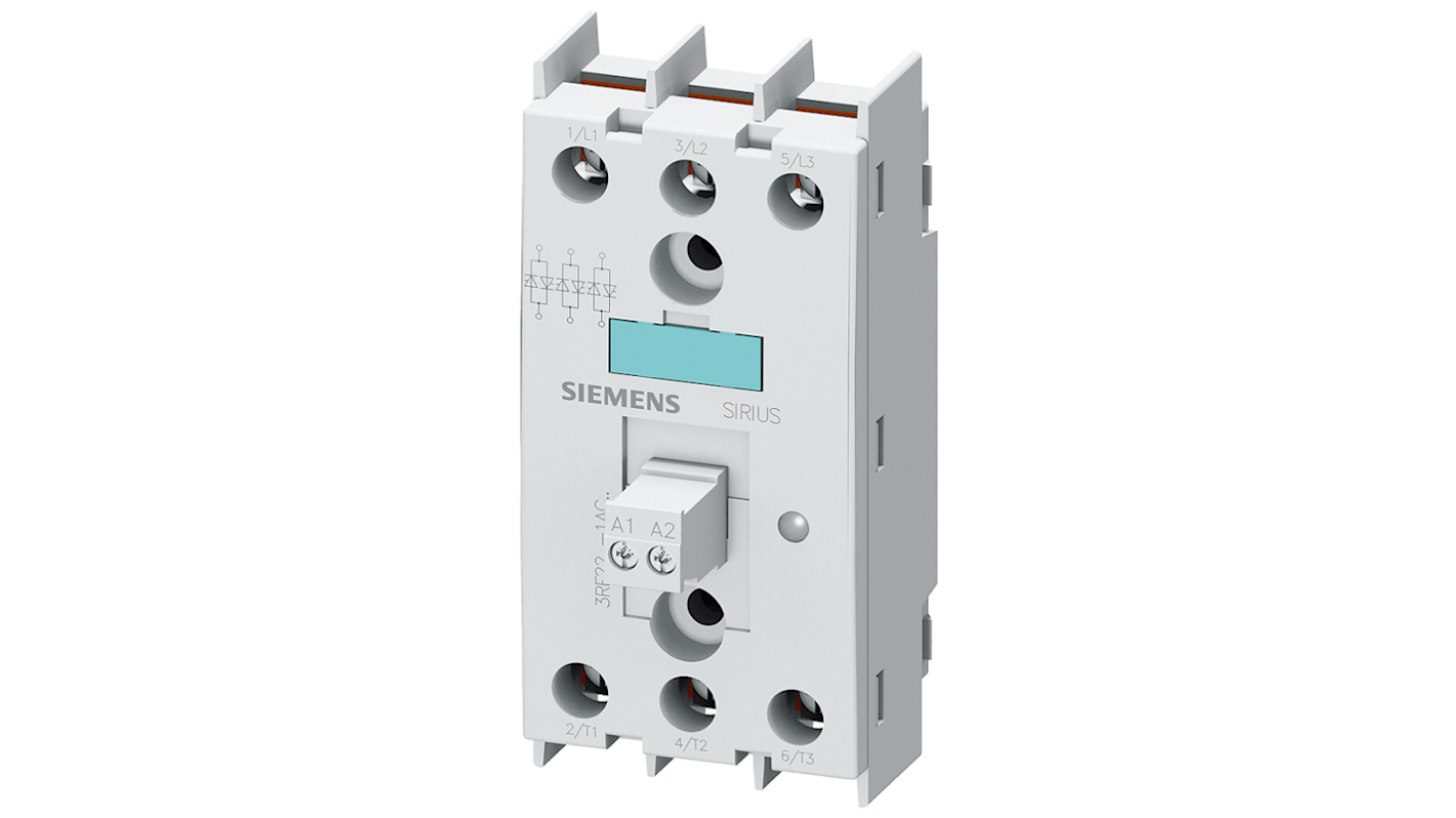 Relè a stato solido 3RF2255-1AC35, Montaggio a telaio, 50 A, 600 V ca/cc, Commutazione a punto zero SIRIUS 3RF 3RF2