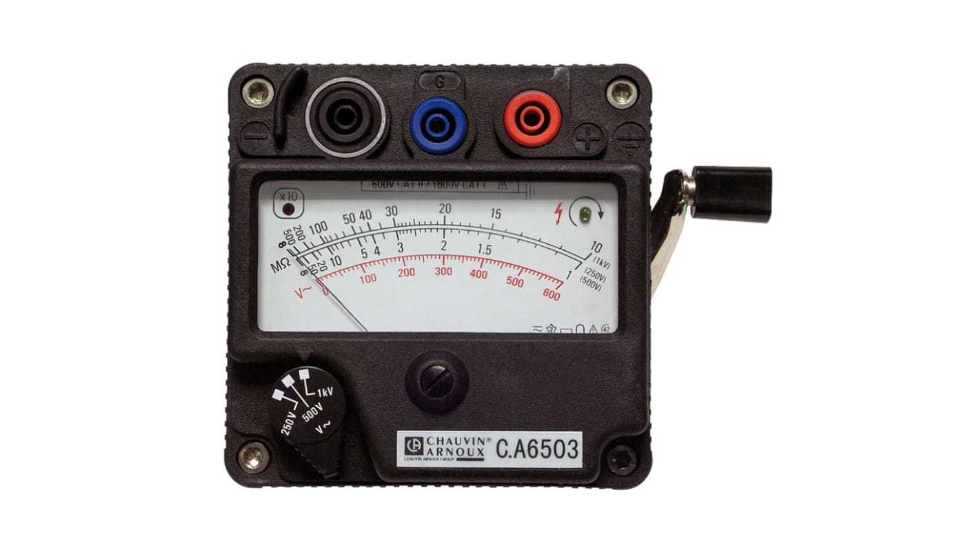 Chauvin Arnoux CA 6503 Isolationsprüfgerät, 1000V / 5GΩ Isolationstester