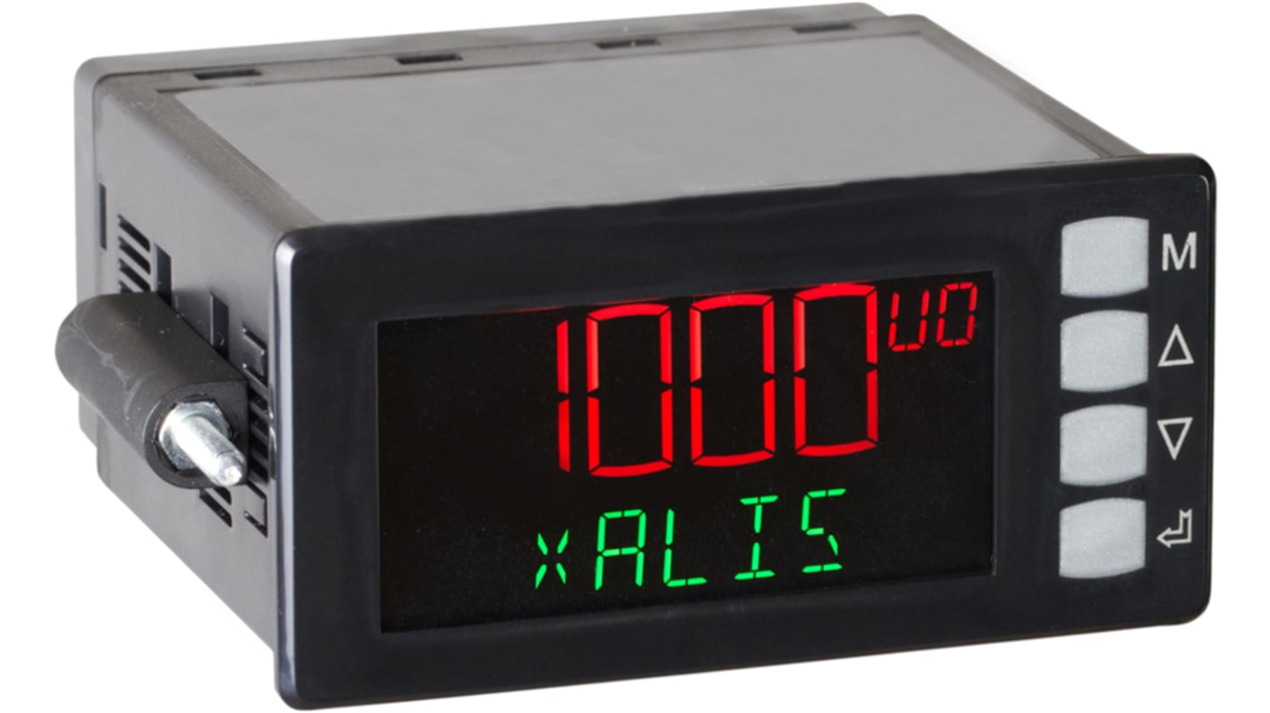 JM CONCEPT XALIS 1000 LCD Display, Two Color Digital Digital Panel Multi-Function Meter for Strain Gauge, 45mm x 92mm