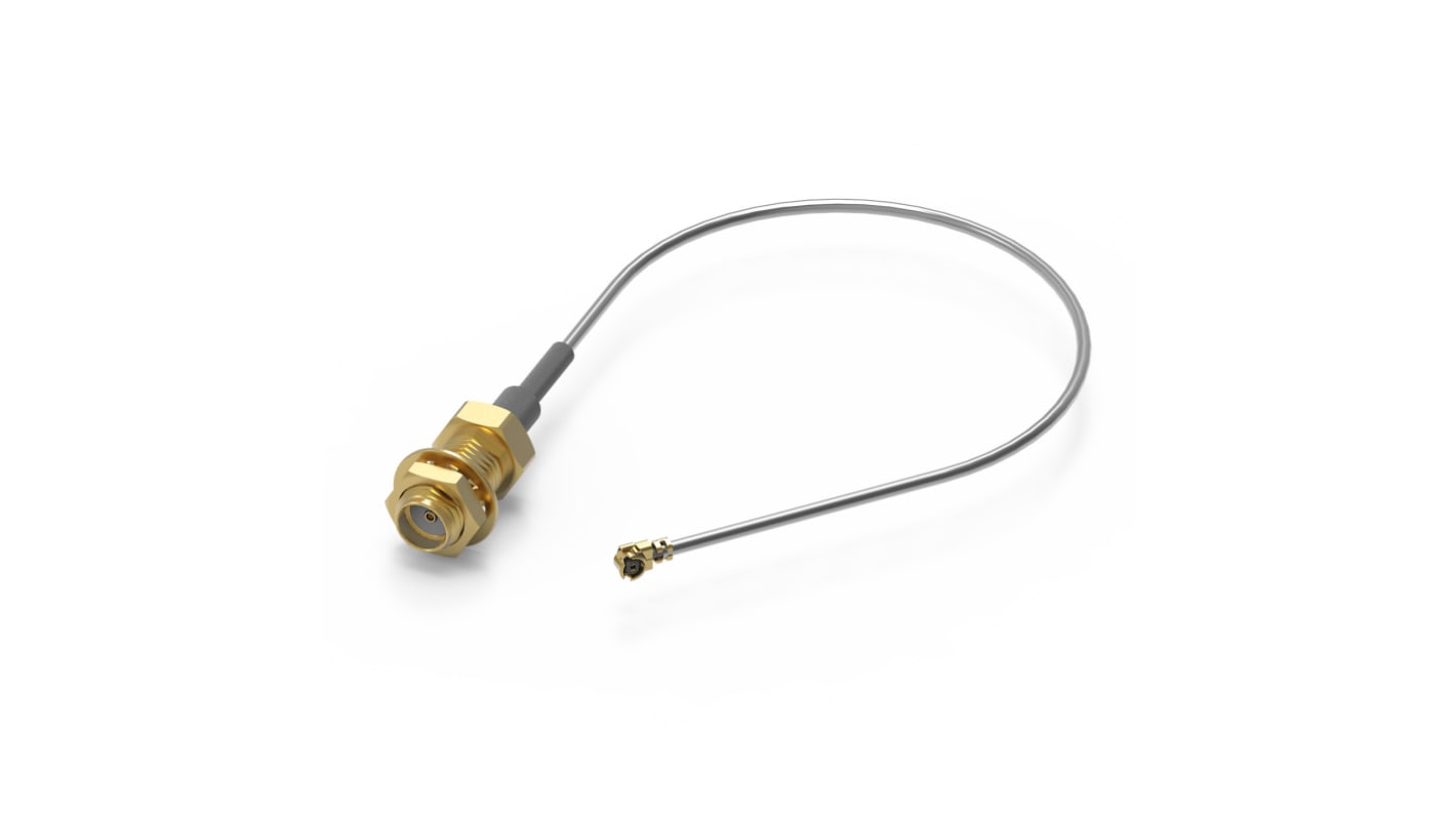 Wurth Elektronik Female SMA to Male UMRF Coaxial Cable, 100mm, Terminated