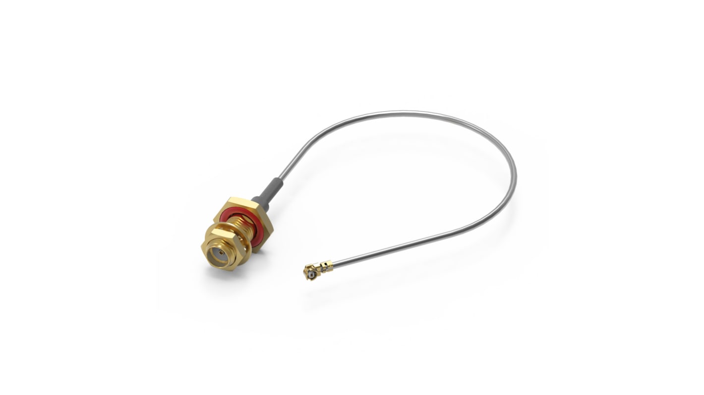 Wurth Elektronik Female SMA to Male UMRF Coaxial Cable, 100mm, Terminated