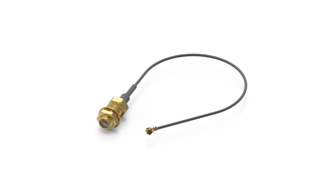 Cavo coassiale Wurth Elektronik, RP-SMA / UMRF, L. 150mm, 50 Ω, col. Nero