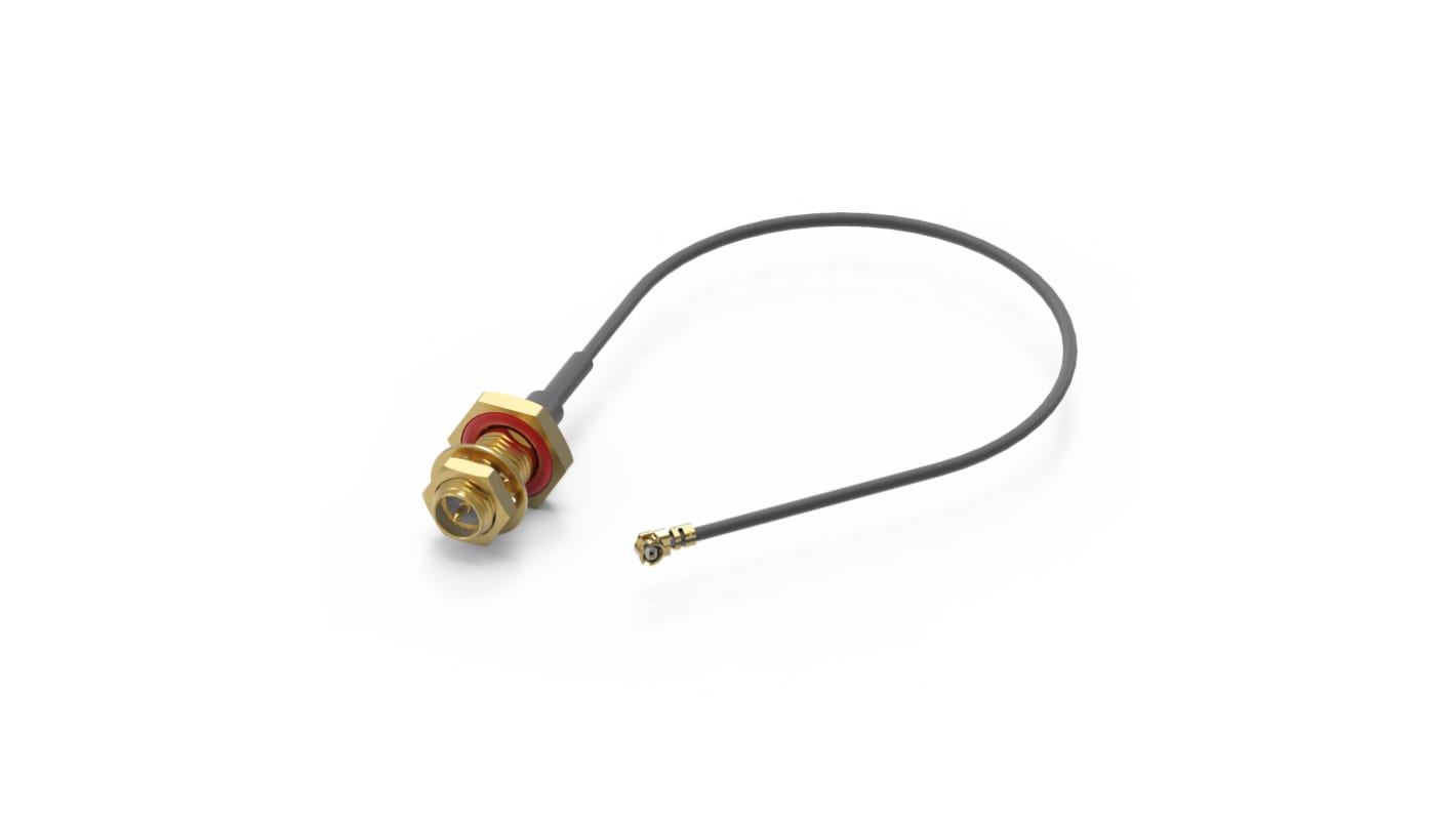 Cavo coassiale Wurth Elektronik, RP-SMA / UMRF, L. 300mm, 50 Ω, col. Nero