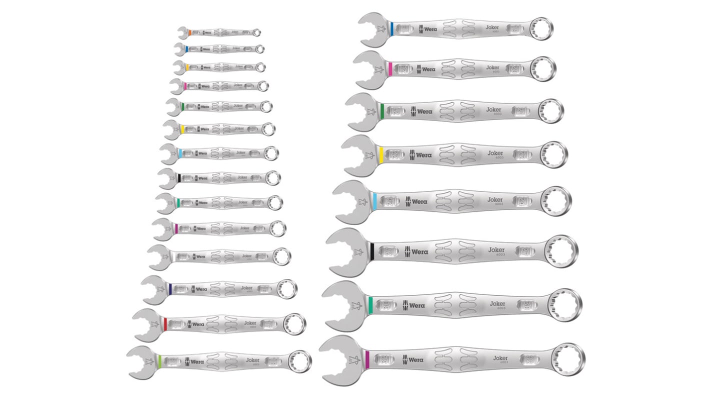 Wera Joker 6003 Ring-Maulschlüssel Satz, 22-teilig 5,5 → 32 mm