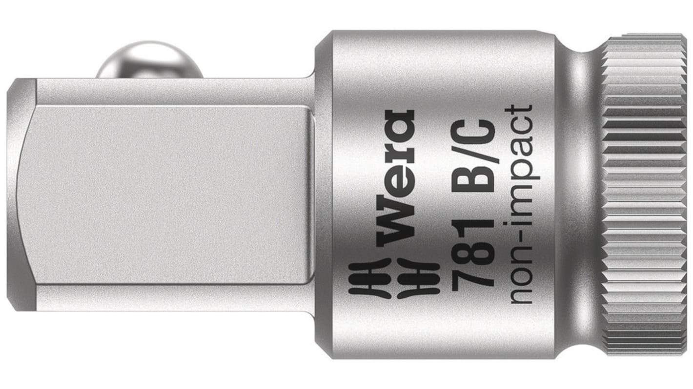 Adattatore per prese Wera, attacco Quadrato da 3/8 poll., lunghezza 27 mm