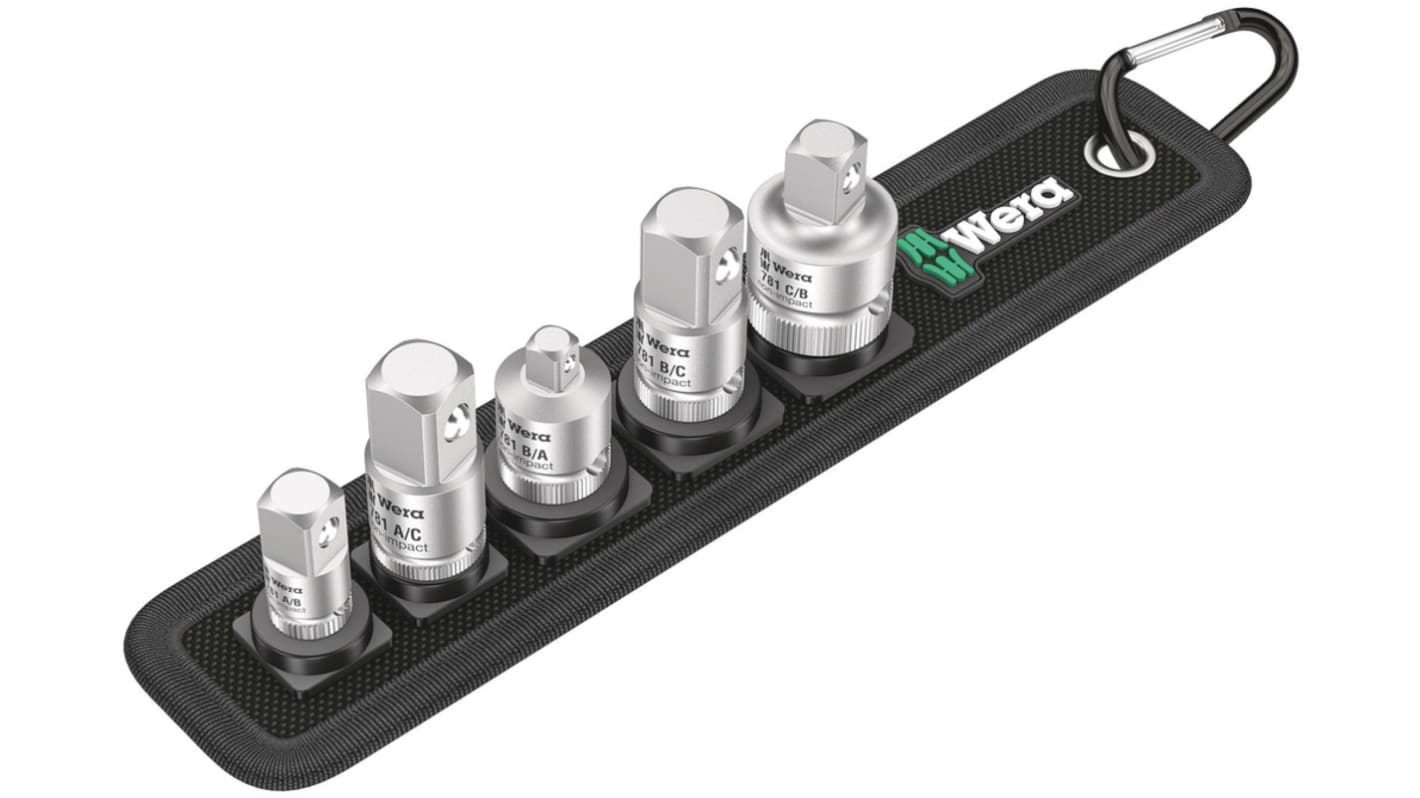 Parte di collegamento Wera, attacco Quadrato da 1/2 poll., 1/4 poll., 3/8 poll., lunghezza 230 mm