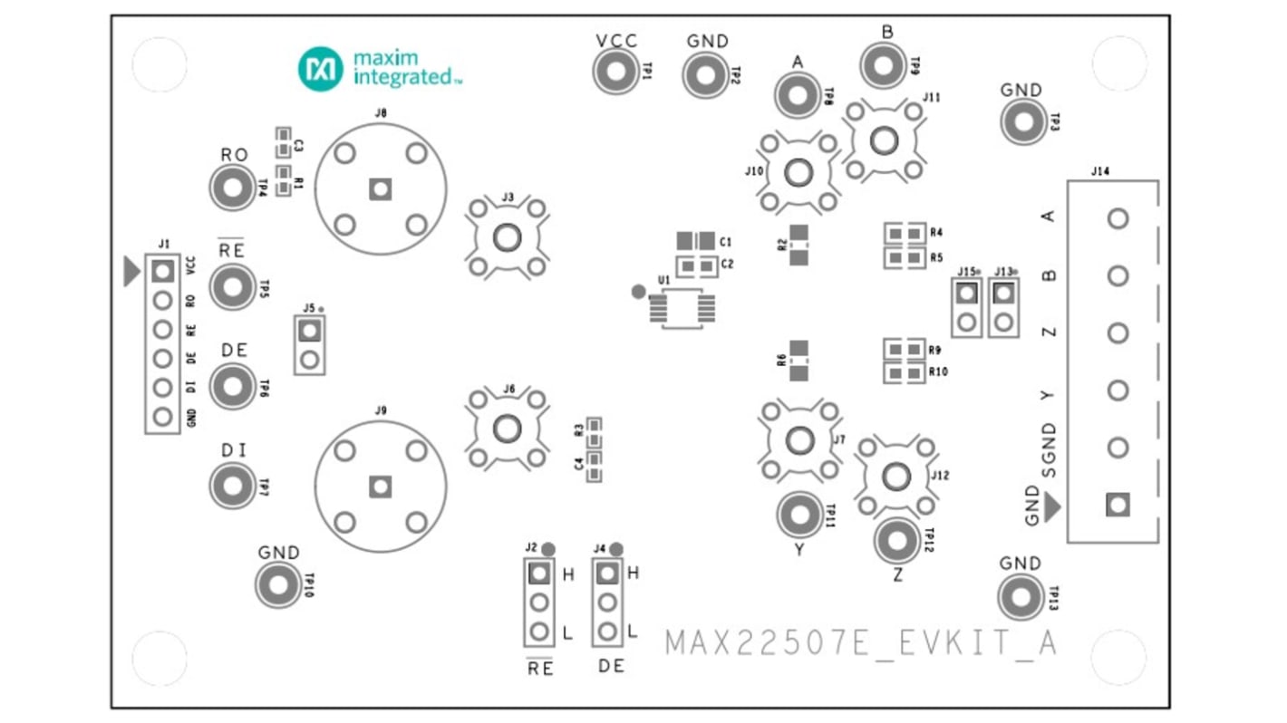 Maxim Integrated MAX22507E Evaluation Kit MAX22507 Evaluation Kit MAX22507EEVKIT#