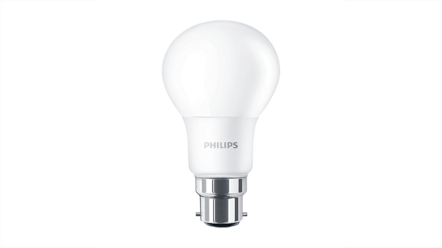 Philips CorePro B22 LED GLS Bulb 8 W(60W), 2700K, Warm White, A60 shape