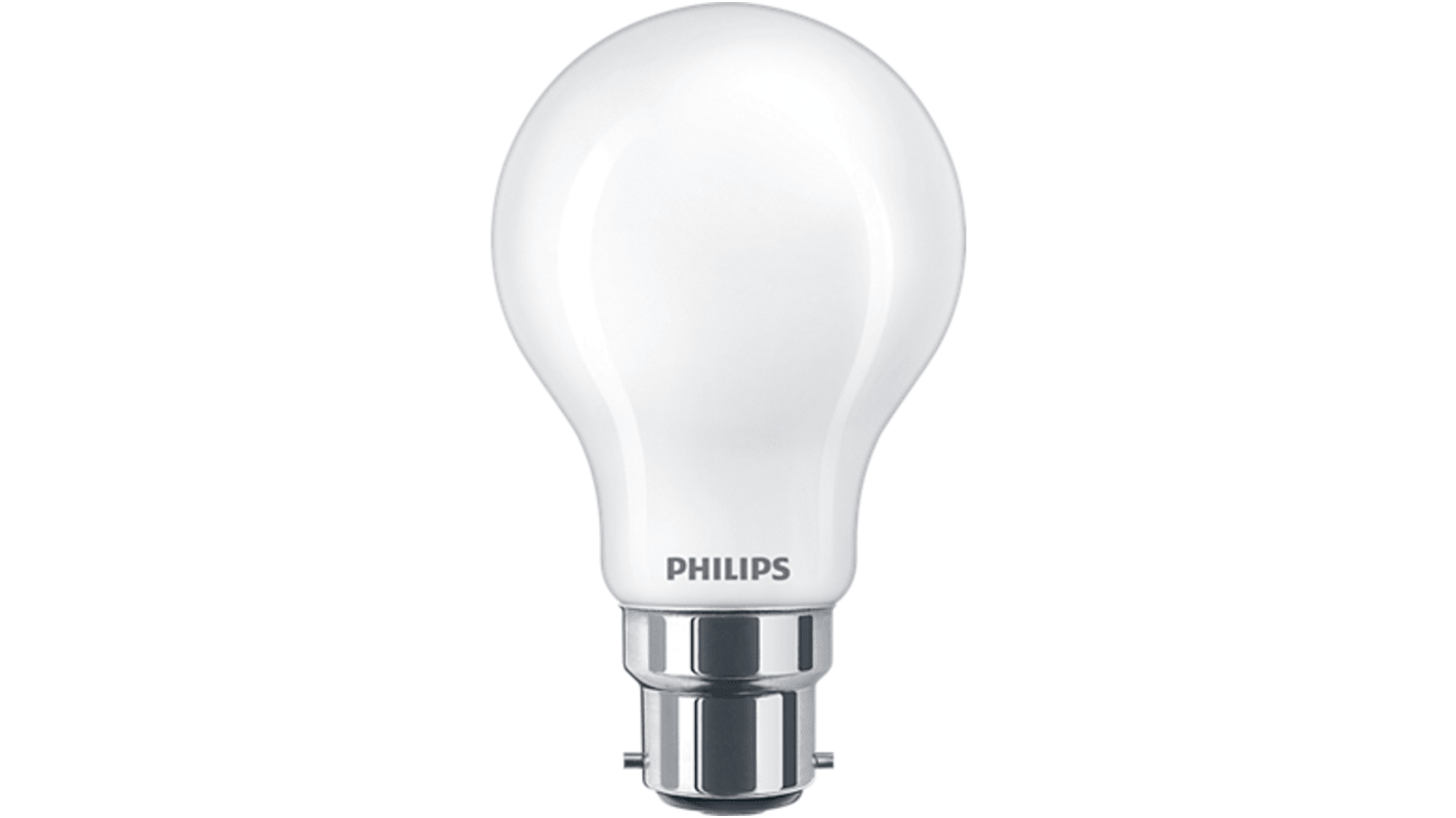 Philips Classic B22 LED GLS Bulb 7.2 W(75W), 2700K, Warm White, A60 shape