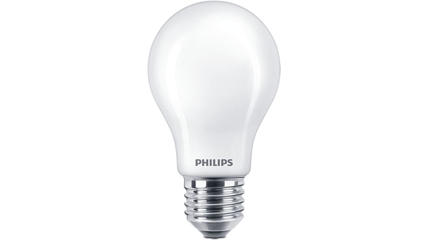 Lampada LED Philips con base E27, 240 V, 5,9 W, col. Bianco caldo, intensità regolabile