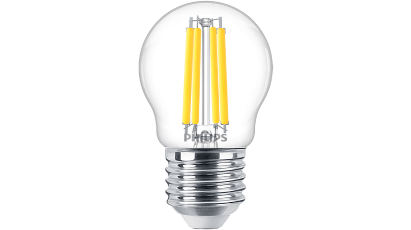 Lampada LED a candela Philips con base E27, 240 V, 3,4 W, Luce calda, intensità regolabile