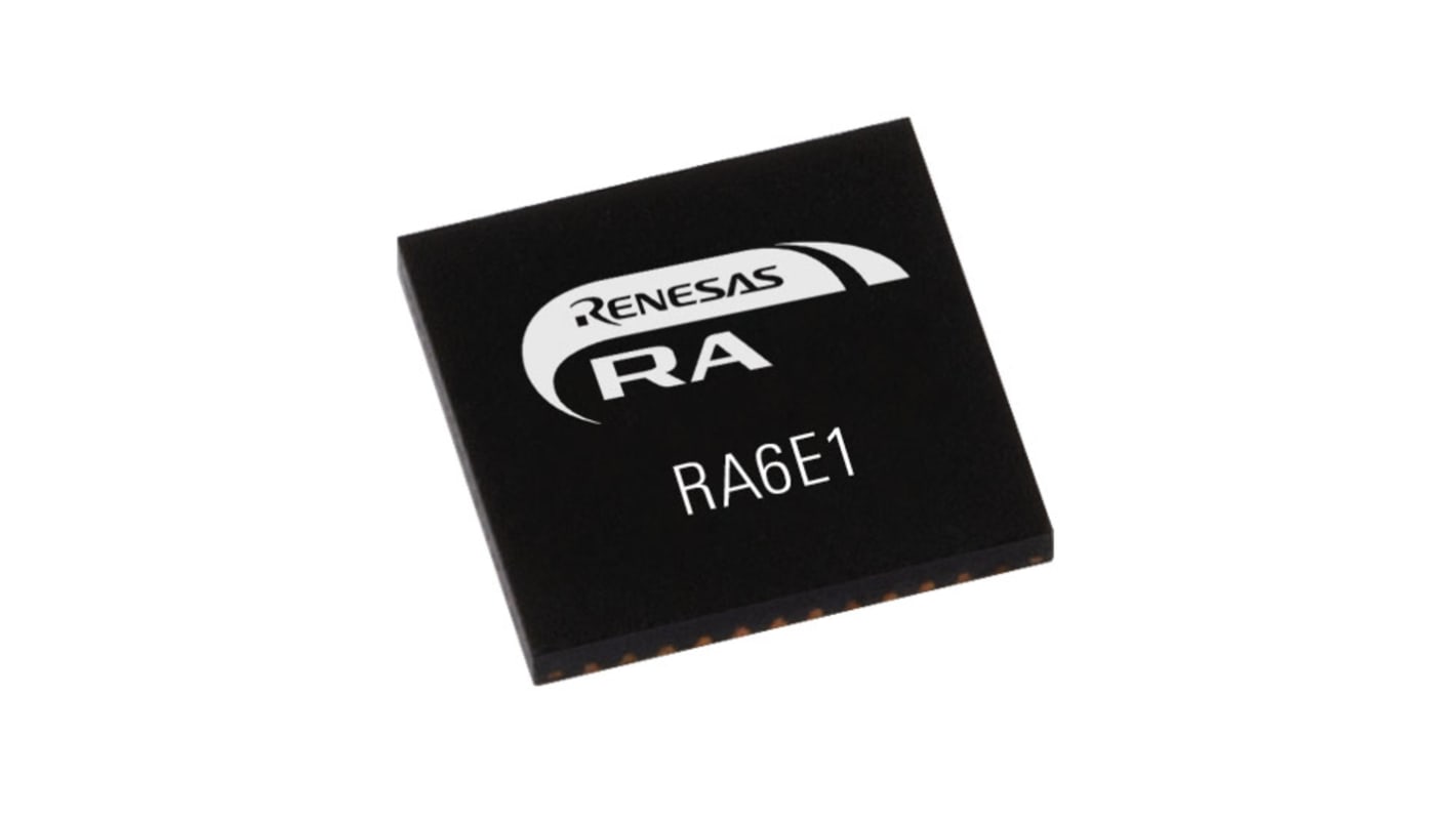 Mikrokontroler Renesas Electronics RA6E1 QFN 48-pinowy Montaż powierzchniowy ARM Cortex M33 1,024 MB 32bit CAN:1 200MHz