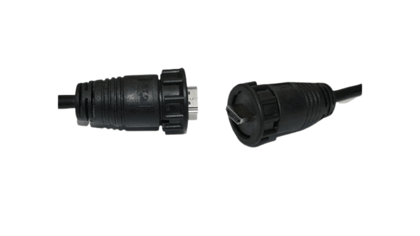 RS PRO, 2m Male HDMI to Male HDMIHigh Speed 4K