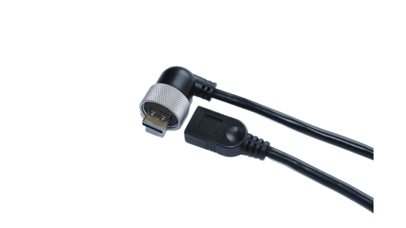 RS PRO USB 3.0, Male USB A to Female USB A, 2m