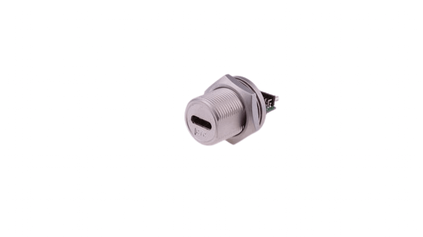 RS PRO Type C连接器接口, C型3.1, PCB端接, 面板安装, 直向, IP68