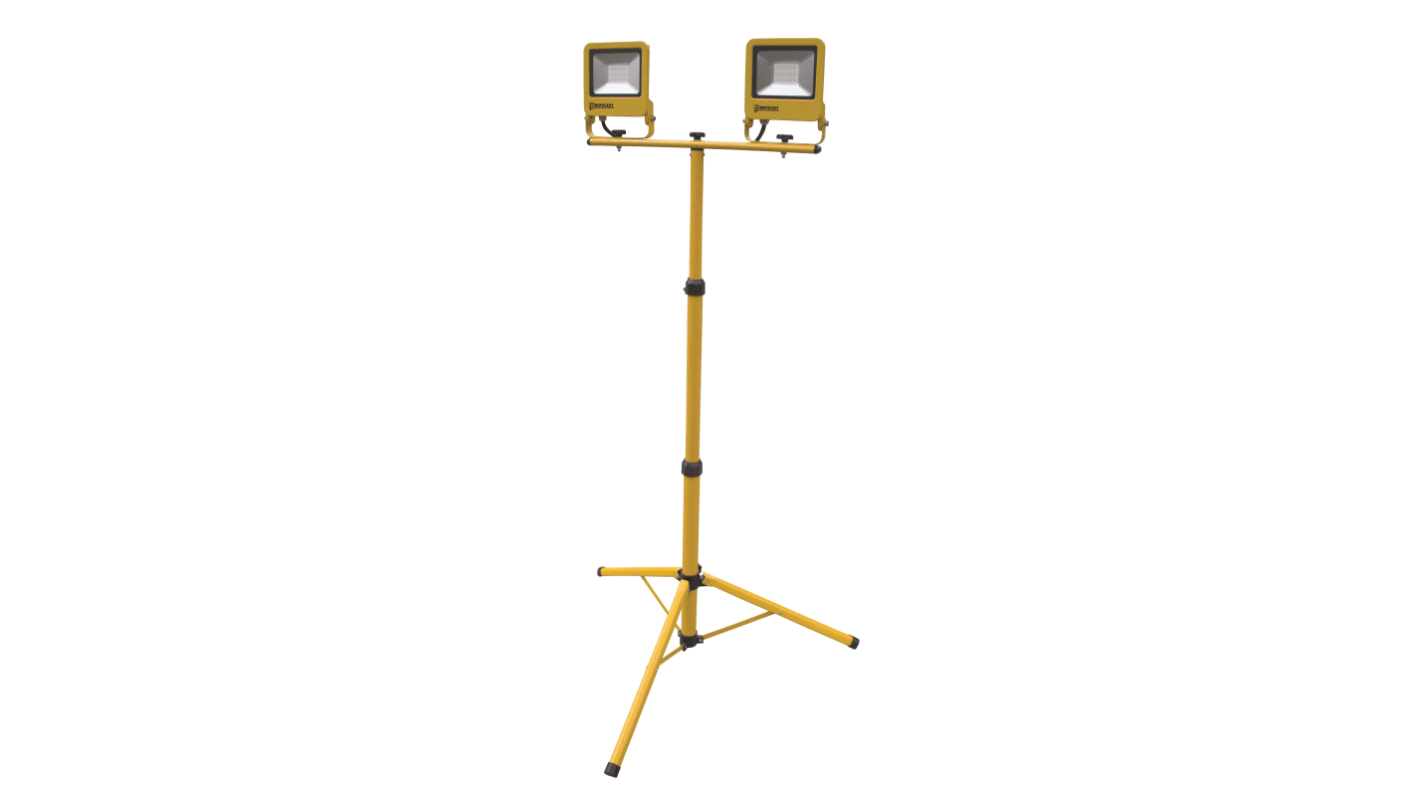 Luce da lavoro RS PRO, lampada LED, 110 V, 2 x 10 W, IP65, custodia in Alluminio