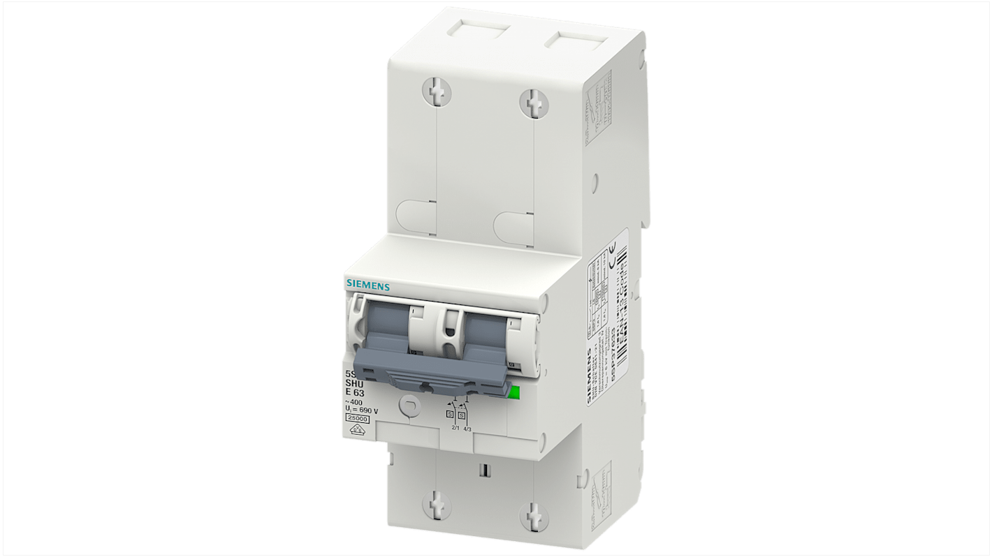 Interruttore magnetotermico Siemens 2P 35A, Tipo E