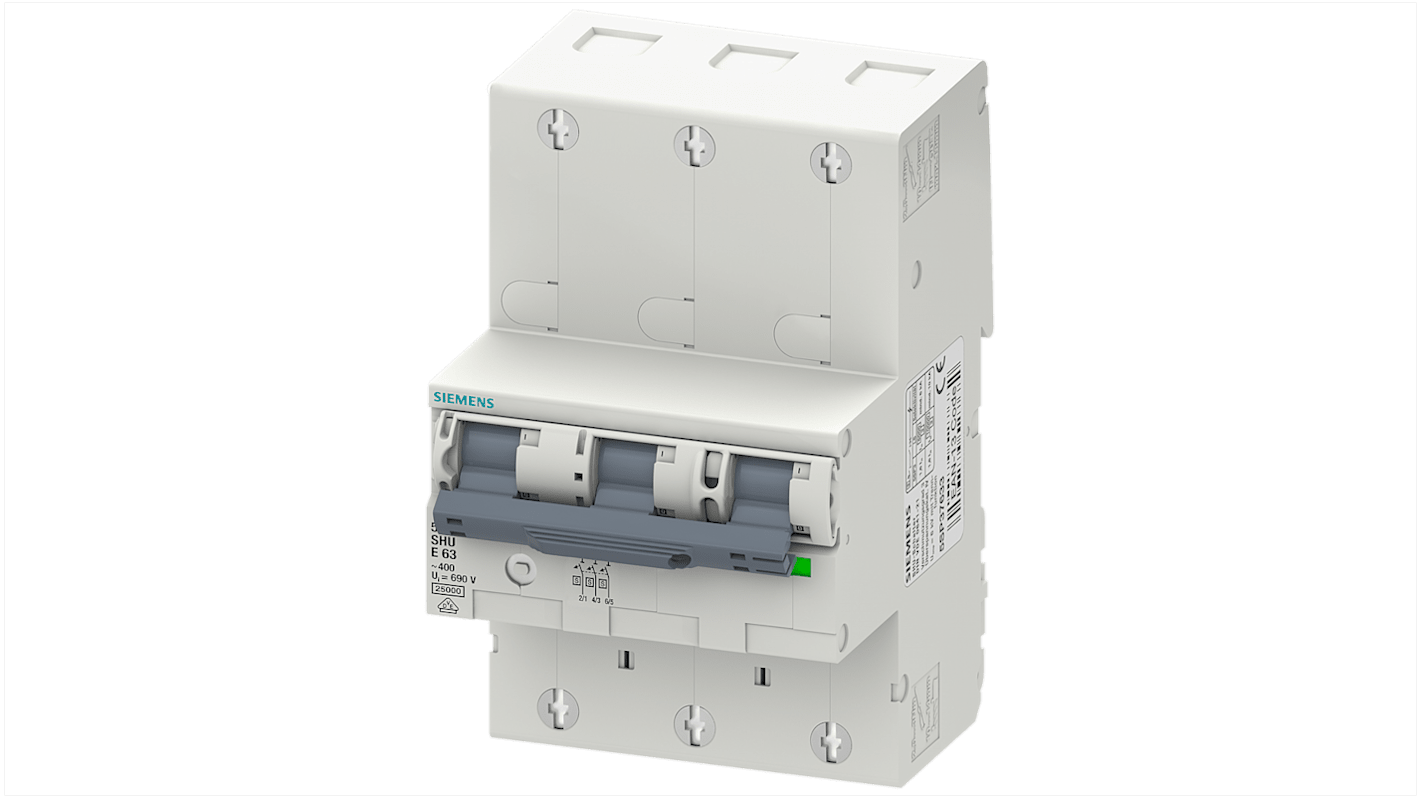 Siemens SENTRON 5SP3316 MCB, 3P, 16A, Type E