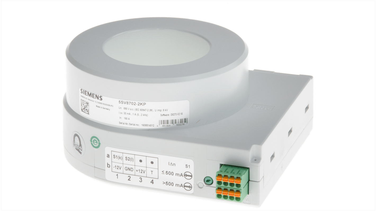 Siemens 5SV8702 Series Current Transformer, 60mm Bore, 12 V