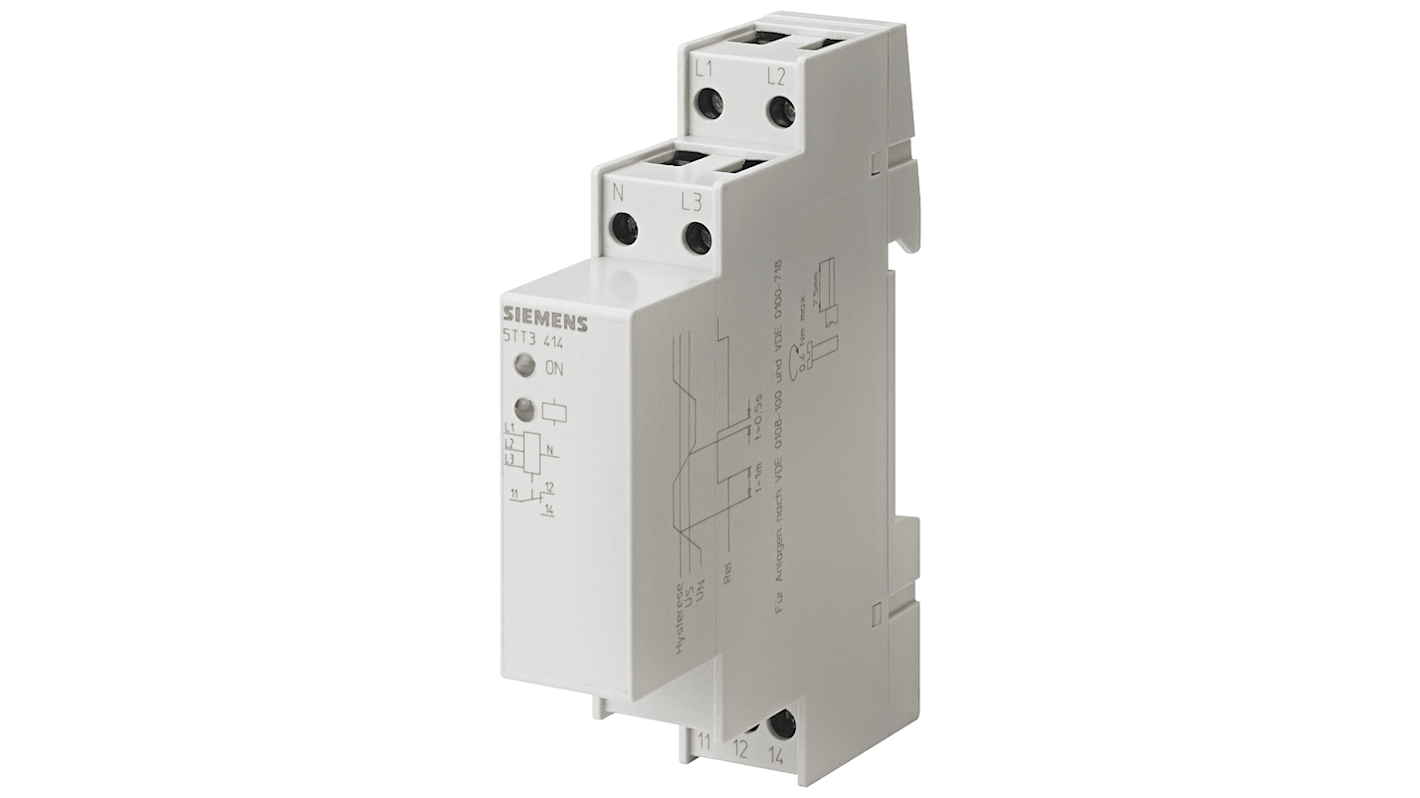 Siemens Voltage Monitoring Relay, 3 Phase, SPDT