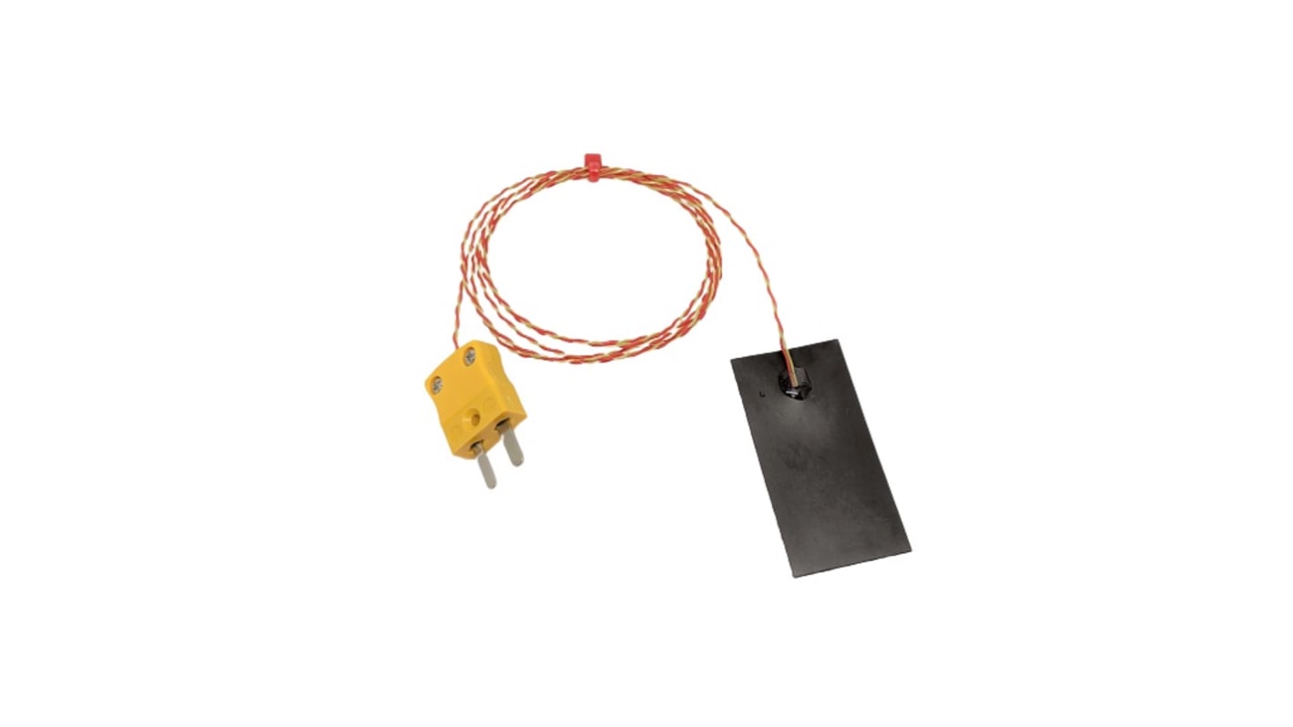 Termopar tipo K RS PRO, Ø sonda 25 x 50mm x 1m, temp. máx +100°C, cable de 1m, conexión , con conector miniatura