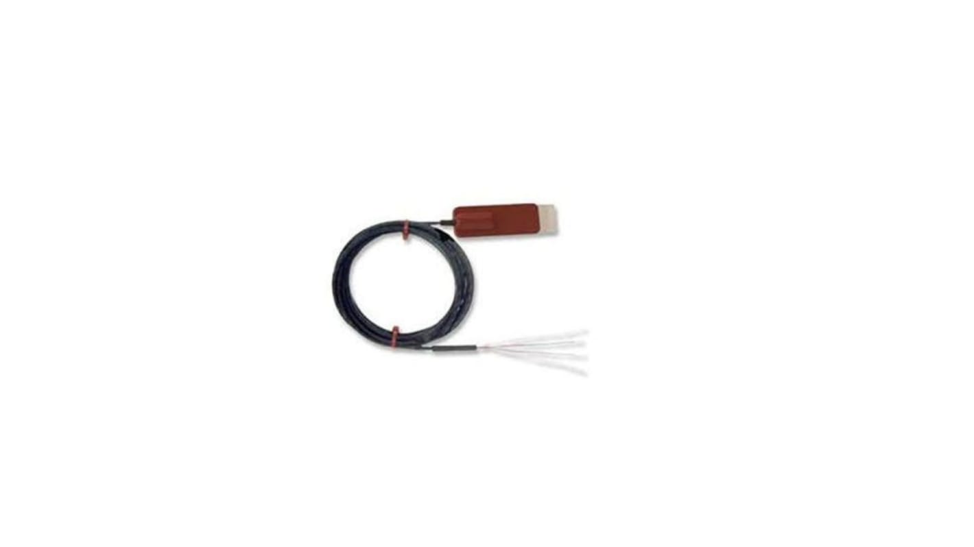 Sensor RTD PT100 RS PRO de 4 hilos, sonda: Ø 13mm, long. 40mm, cable de 1m, temp. -50°C → +150°C