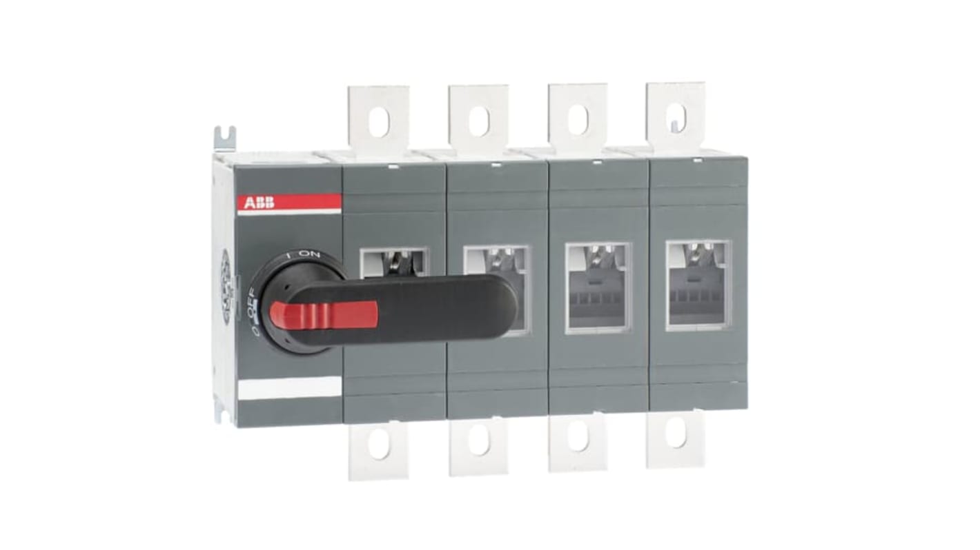 ABB OT Pole Base Mounting Switch Disconnector - 630A Maximum Current, 630kW Power Rating, IP65