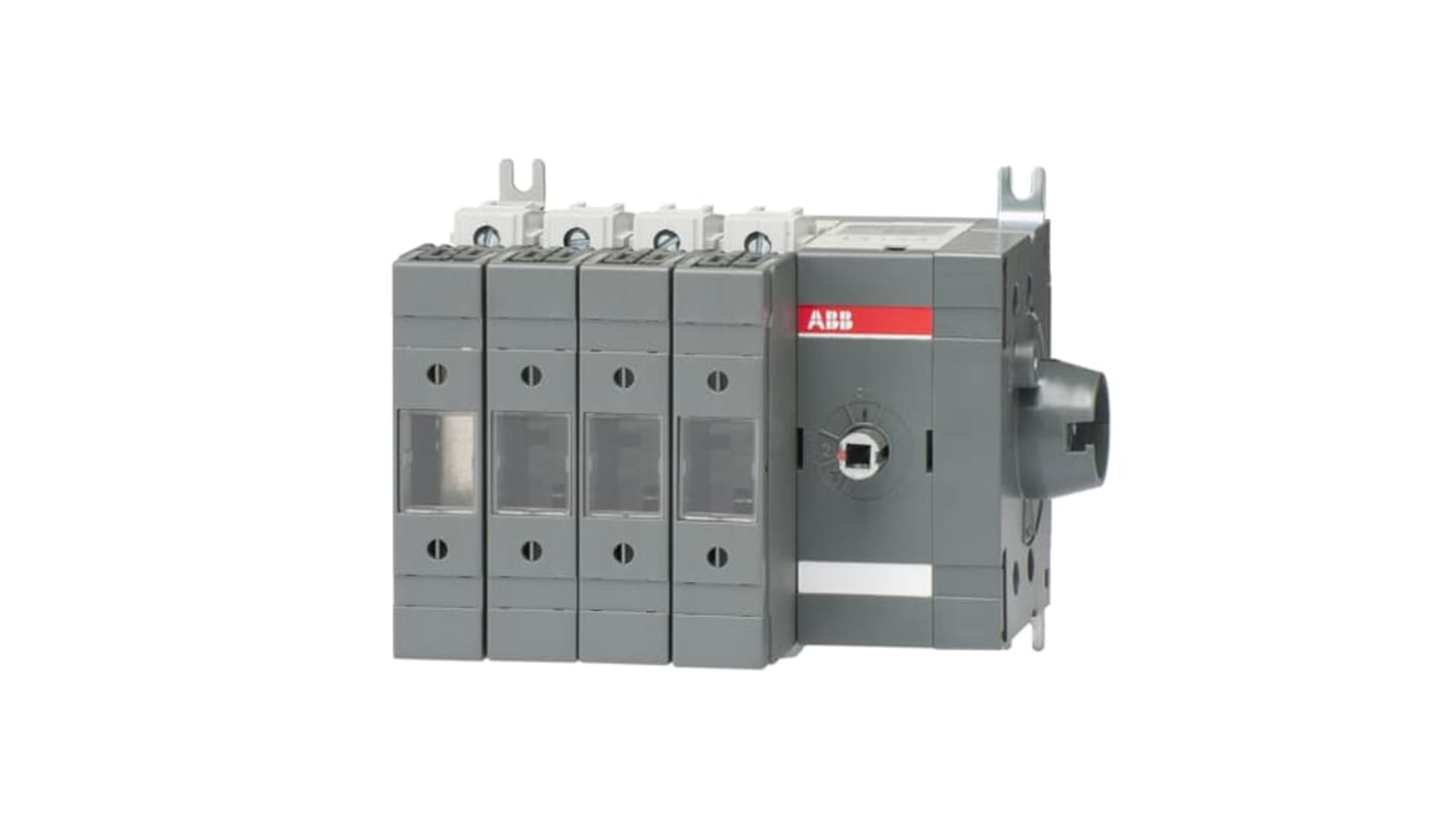 ABB Fuse Switch Disconnector, 4 Pole, 63A Fuse Current