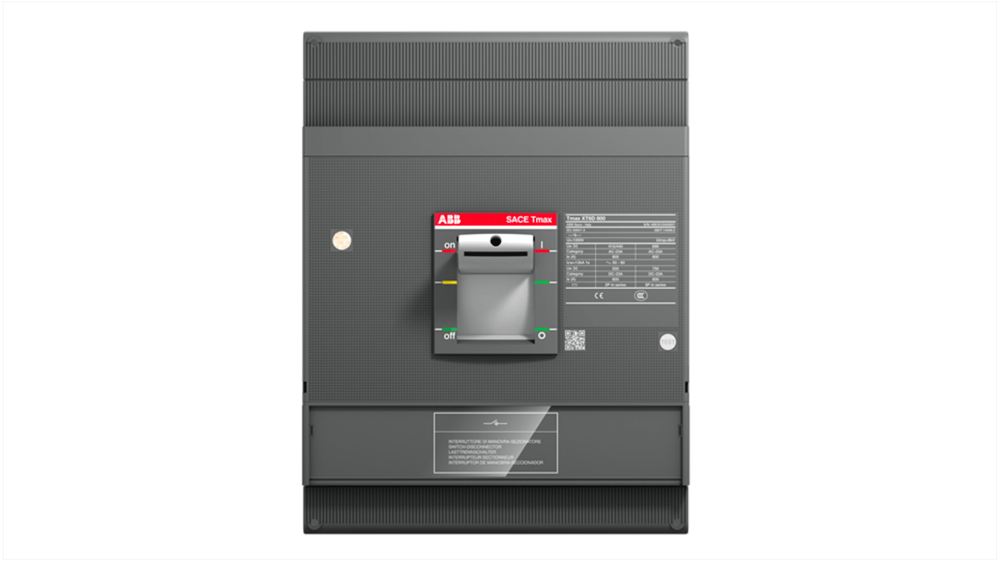 ABB XT6D Trennschalter 3-polig 800A SMD SACE Tmax XT