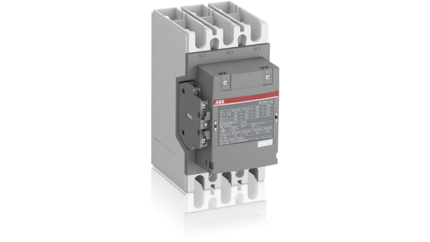 ABB AF205-30-11-14 AF Contactor, 500 V Coil, 3-Pole, 275 A, 110 kW, 3NO